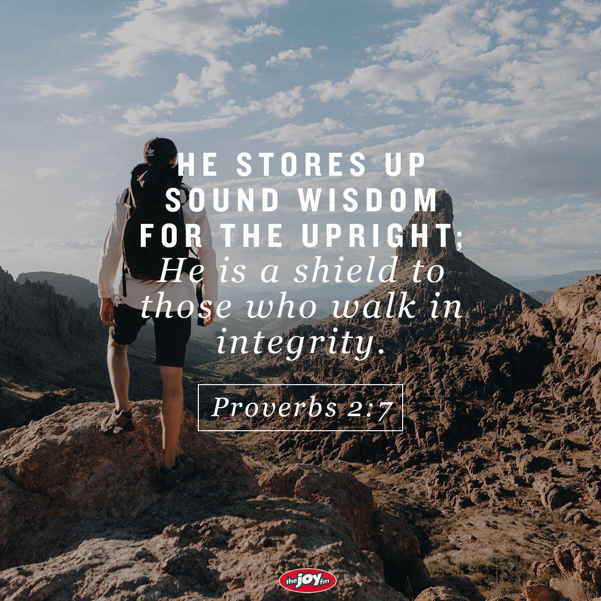 Proverbs 2:7 - Verse of the Day