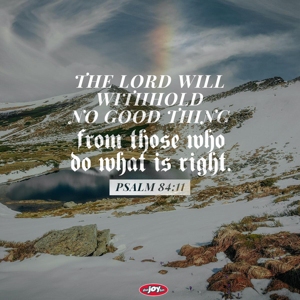 Psalm 84:11 - Verse of the Day