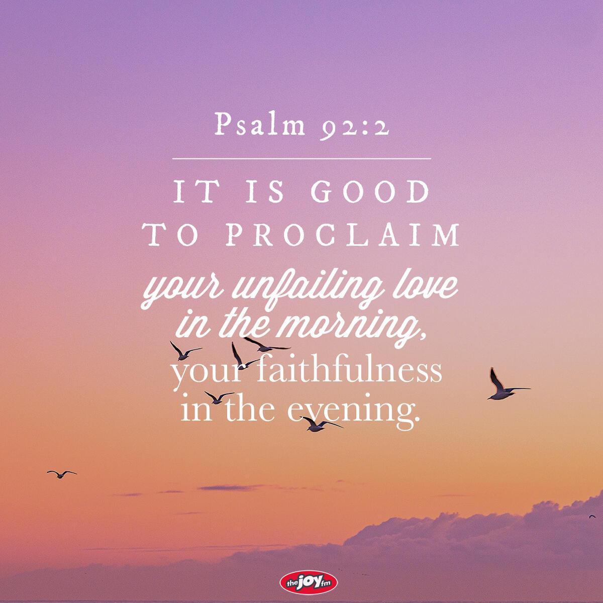 Psalm 92:2