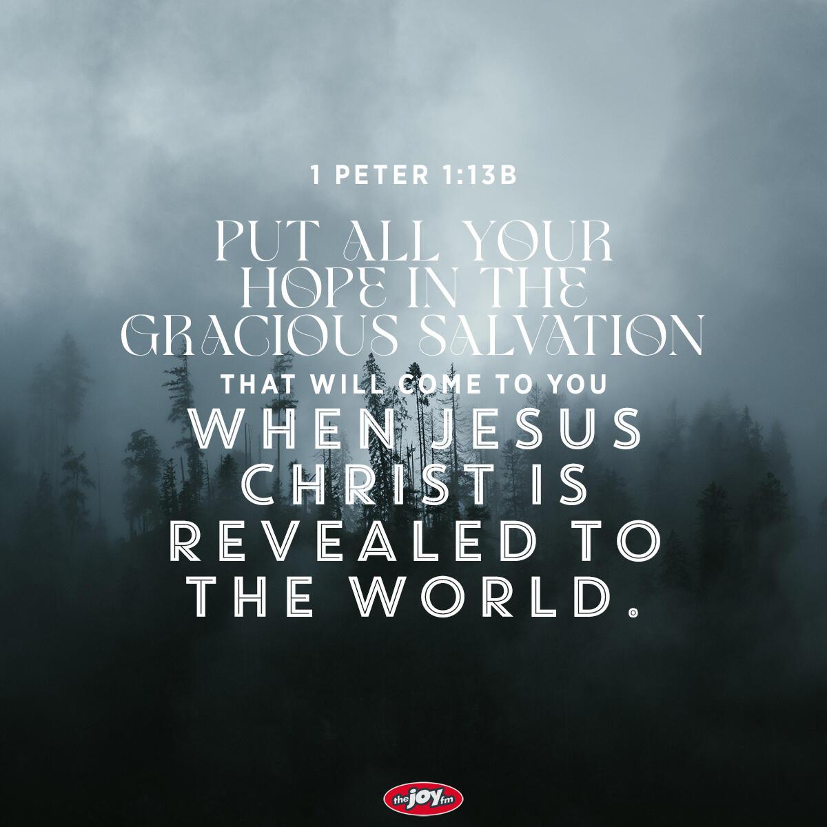 1 Peter 1:13b - Verse of the Day